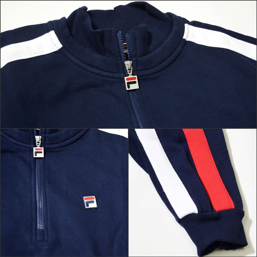 FILA フィラ ハーフジップパーカー メンズ スウェット フリース 裏起毛 大きいサイズ LM1839AM 2018秋冬 新作 いい買物の日
