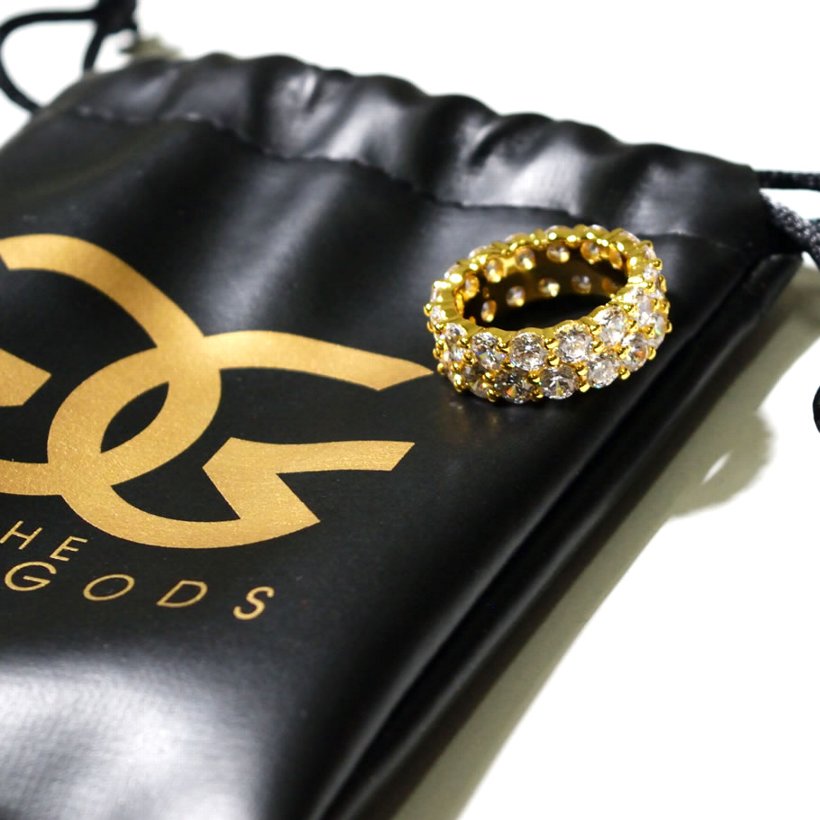 THE GOLD GODS 指輪 メンズ リング Diamond Dual Eternity Ring