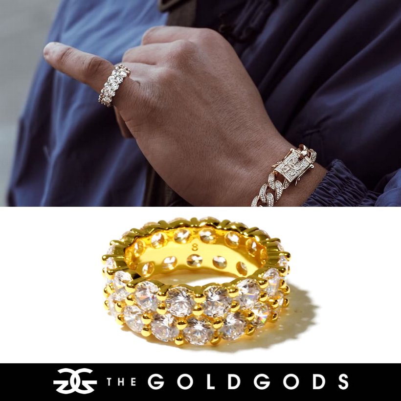 THE GOLD GODS 指輪 メンズ リング Diamond Dual Eternity Ring