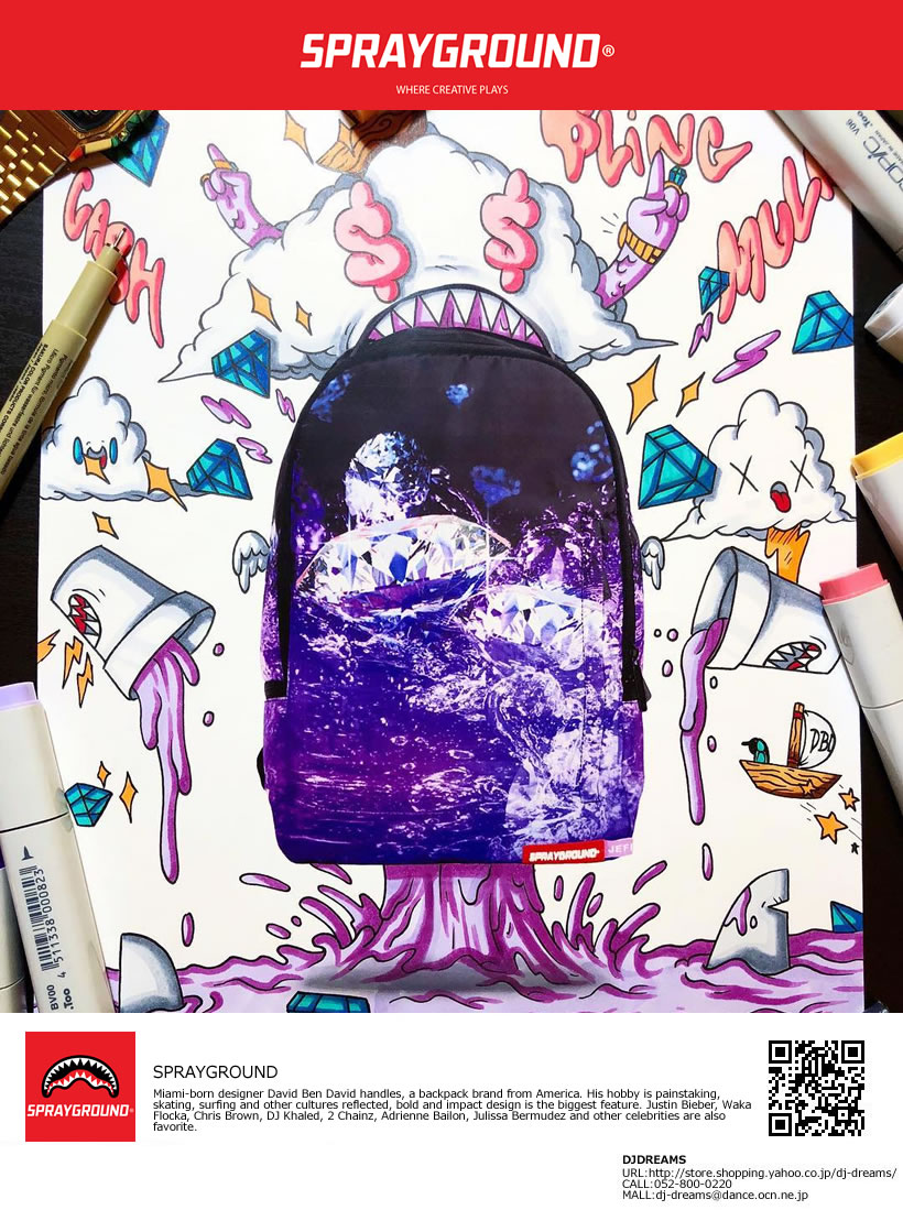 スプレーグラウンド SPRAYGROUND バックパック リュックサック YOUNG THUG x SPRAYGROUND DIAMOND CUBE