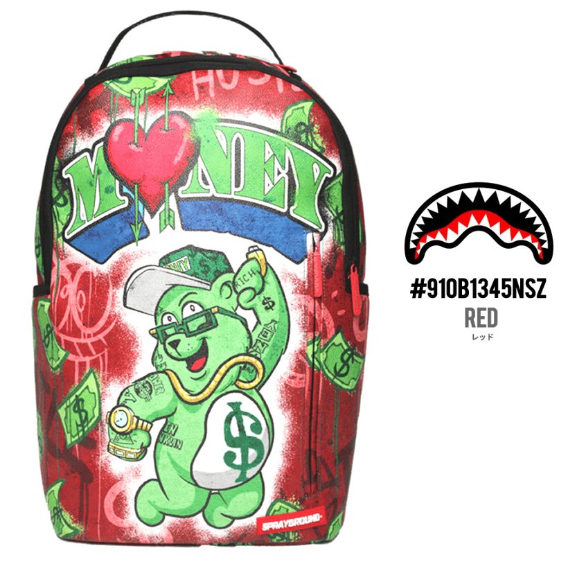 スプレーグラウンド SPRAYGROUND バックパック リュックサック Money Bear Raining Money Backpack
