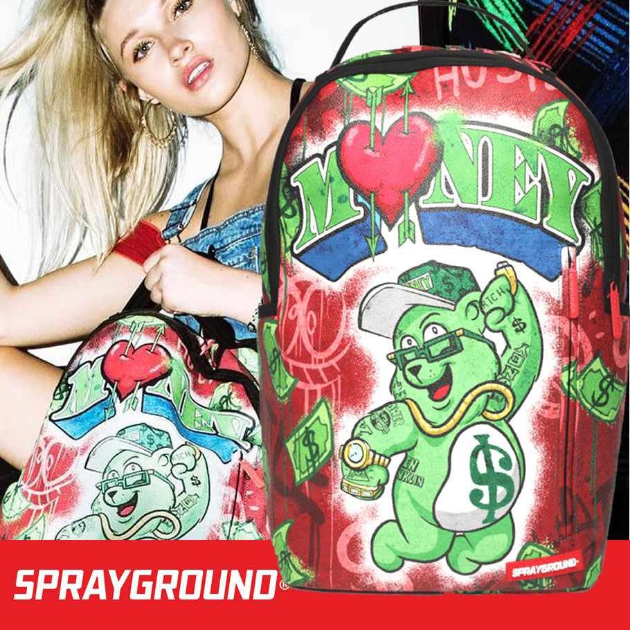 スプレーグラウンド SPRAYGROUND バックパック リュックサック Money Bear Raining Money Backpack