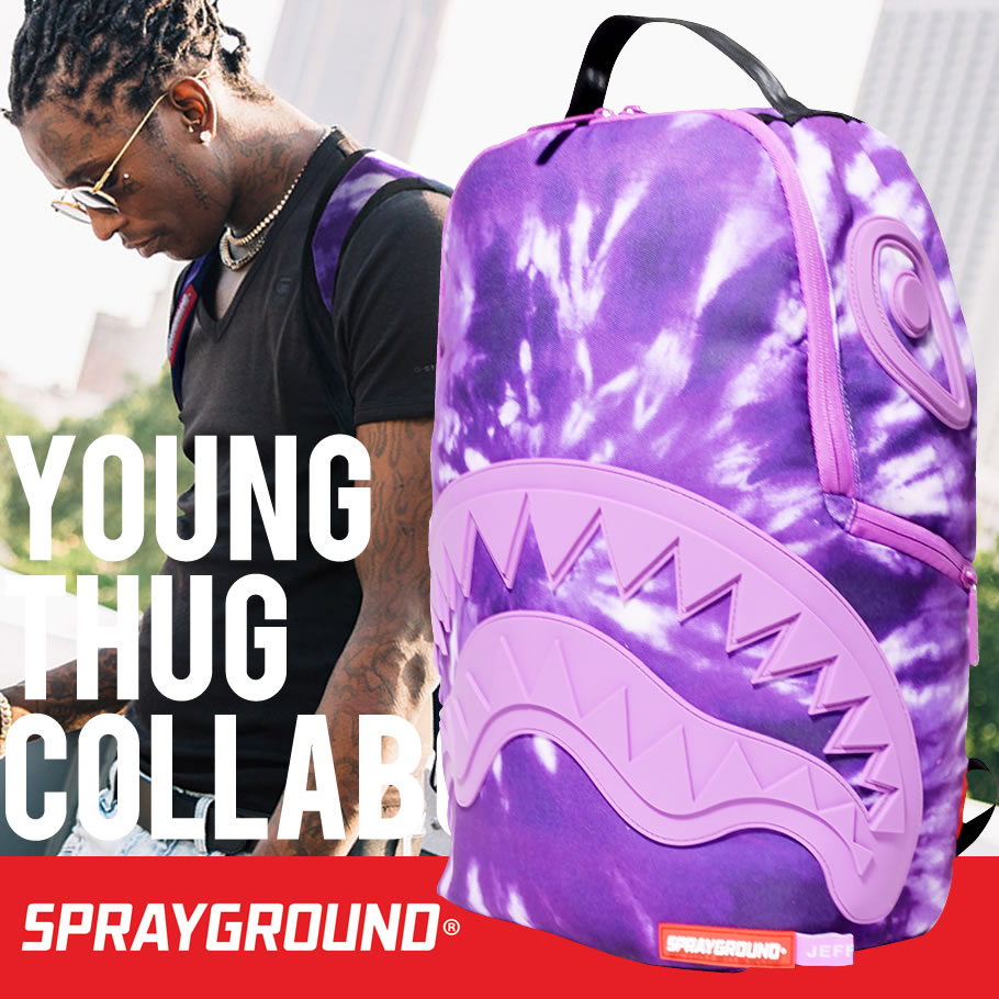 スプレーグラウンド SPRAYGROUND バックパック リュックサック YOUNG THUG x SPRAYGROUND PURPLE HAZE SHARK