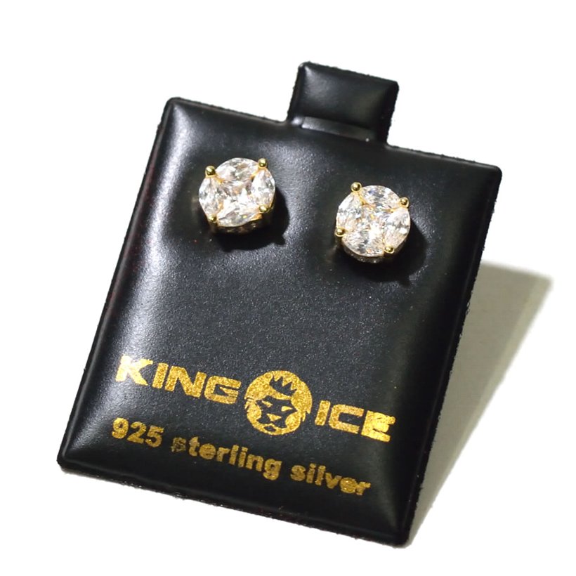 ピアス メンズ ブランド ゴールド 14k KINGICE キングアイス ERX10597