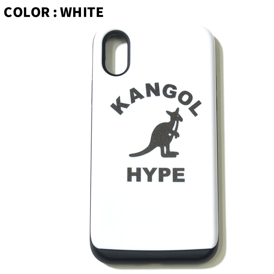 KANGOL iphone ケース 7 / 7plus / 8 / 8plus / X / ハードケース ロゴ LCA0015 白 黒 2018秋冬 新作