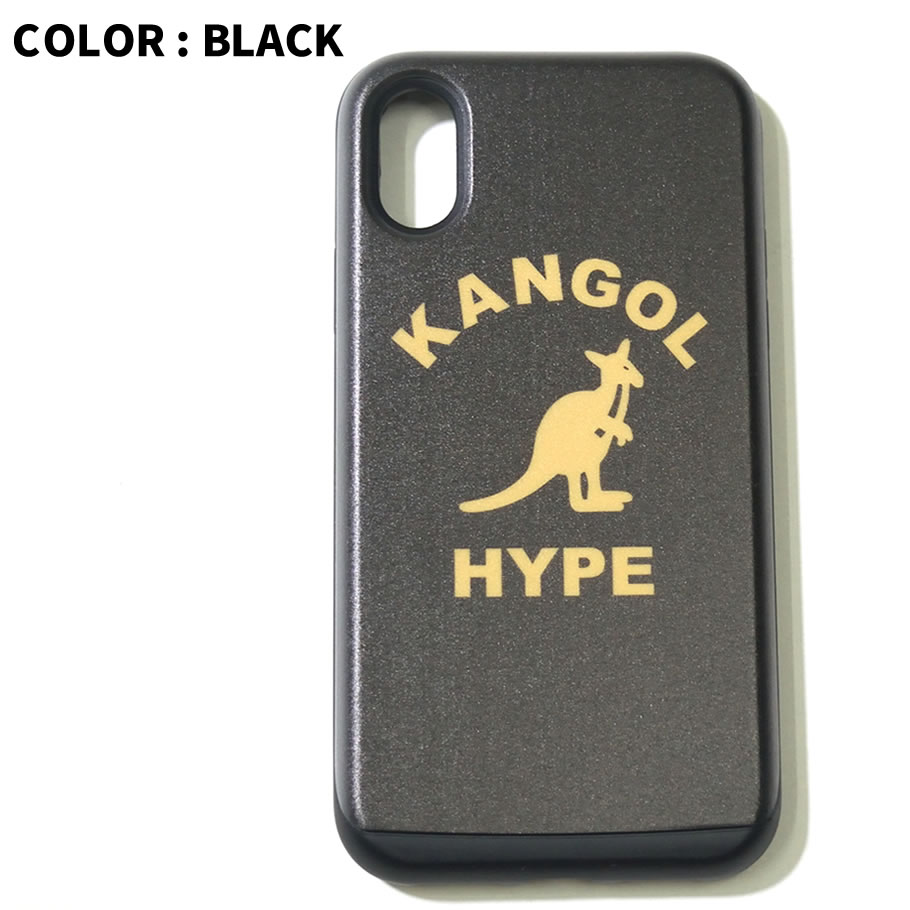 KANGOL iphone ケース 7 / 7plus / 8 / 8plus / X / ハードケース ロゴ LCA0015 白 黒 2018秋冬 新作