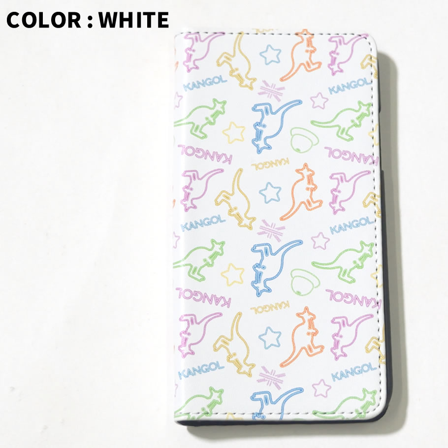KANGOL カンゴール iphone ケース 手帳型 7 / 7plus / 8 / 8plus / X / ハードケース ロゴ LCA0022 白 黒 2018秋冬 新作