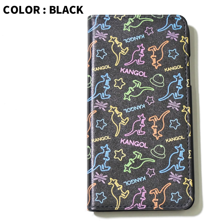 KANGOL カンゴール iphone ケース 手帳型 7 / 7plus / 8 / 8plus / X / ハードケース ロゴ LCA0022 白 黒 2018秋冬 新作