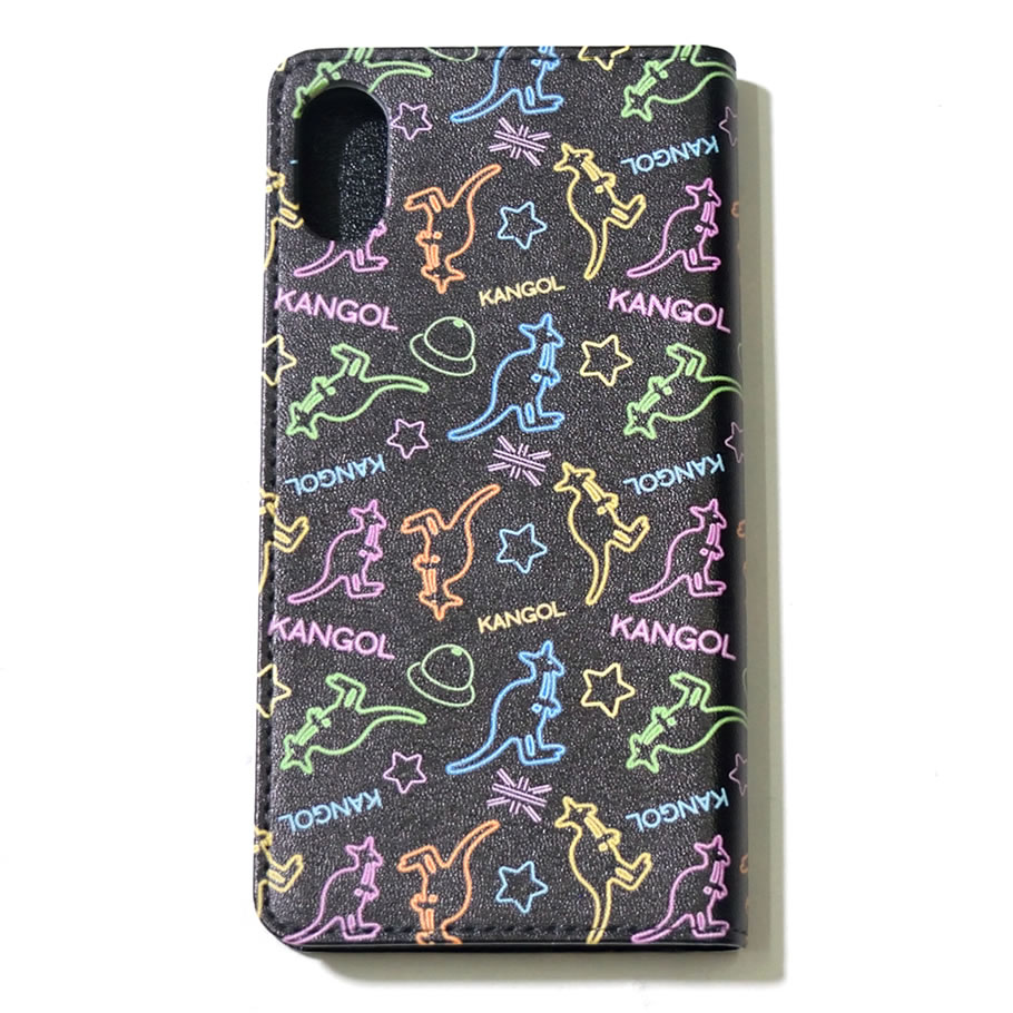 KANGOL カンゴール iphone ケース 手帳型 7 / 7plus / 8 / 8plus / X / ハードケース ロゴ LCA0022 白 黒 2018秋冬 新作