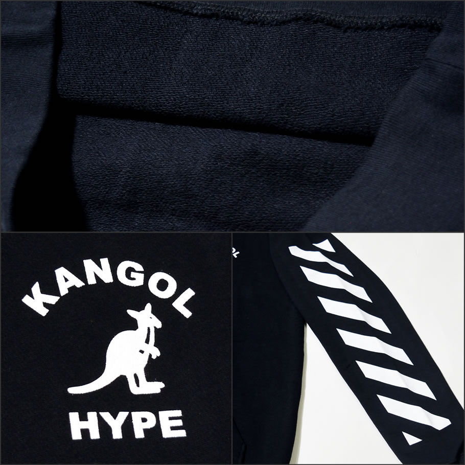 KANGOL カンゴール プルオーバーパーカー メンズ ブランド ロゴ プリント 白 黒 灰 LCK0019 2018秋冬 新作