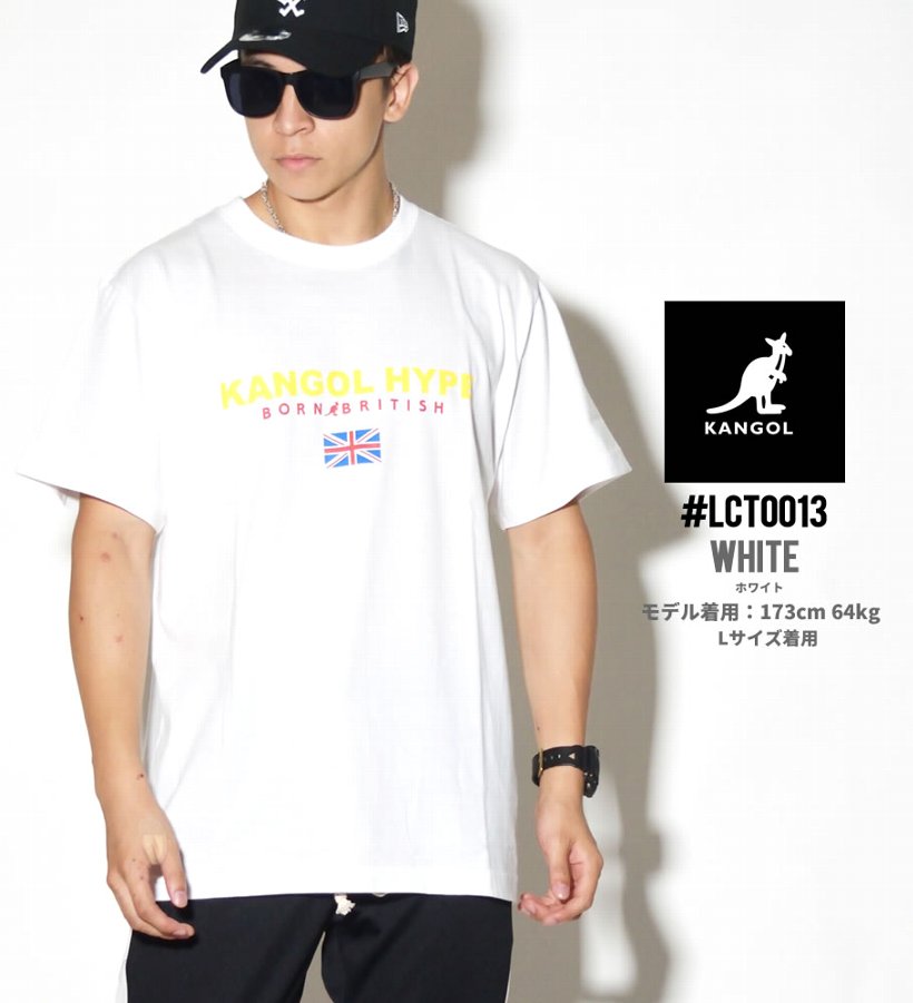 KANGOL カンゴール Tシャツ メンズ 半袖 プリント LCT0013 白 黒 青