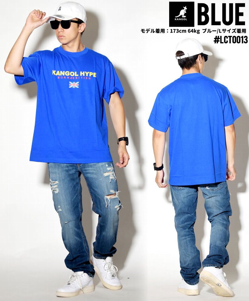 KANGOL カンゴール Tシャツ メンズ 半袖 プリント LCT0013 白 黒 青