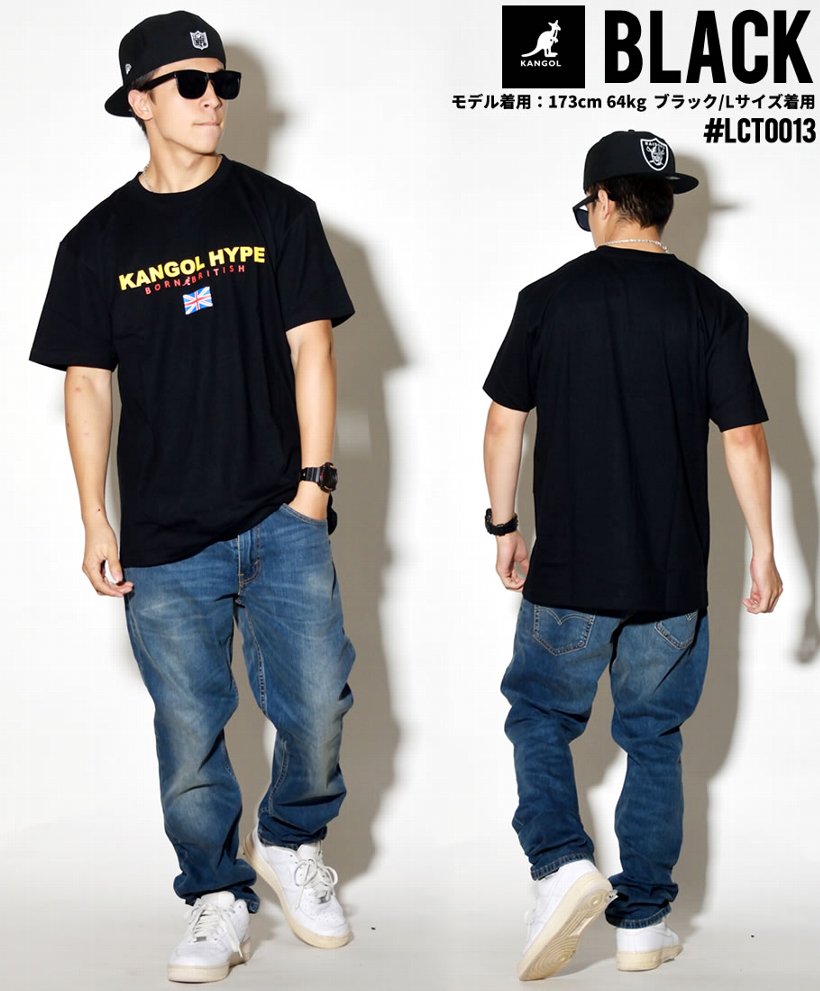 KANGOL カンゴール Tシャツ メンズ 半袖 プリント LCT0013 白 黒 青