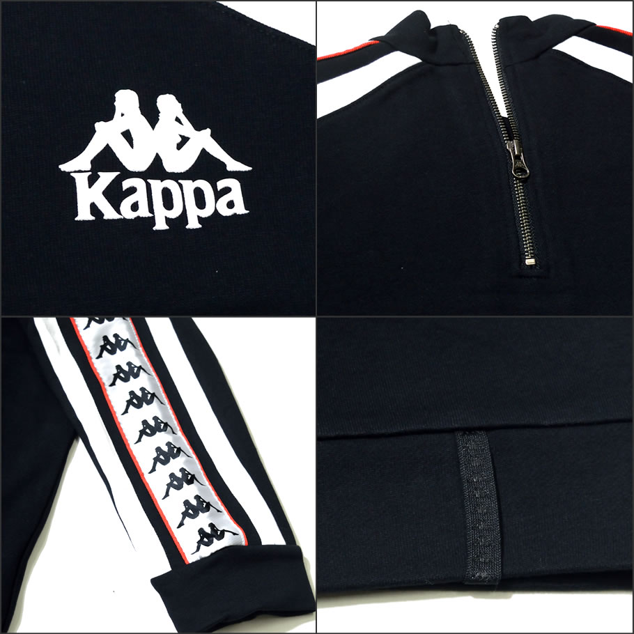 KAPPA カッパ ニットプルオーバー トップス Tシャツ トレーナー サイドライン K0752WT07 2018秋冬 新作