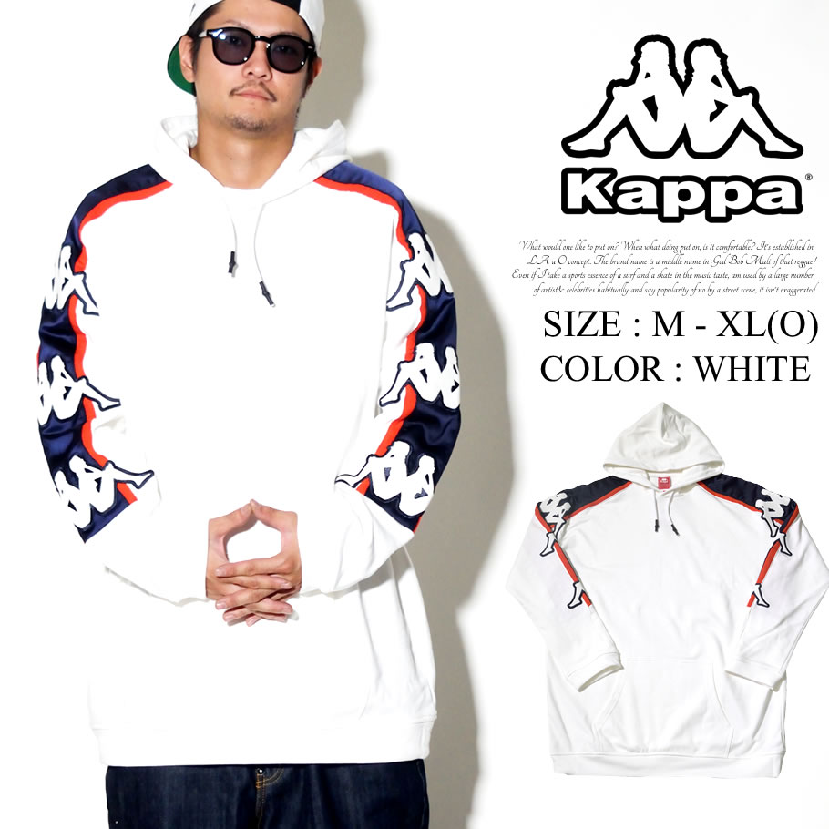 KAPPA カッパ プルオーバーパーカー トップス サイドライン 大きいサイズ K0752MT30 2018秋冬 新作
