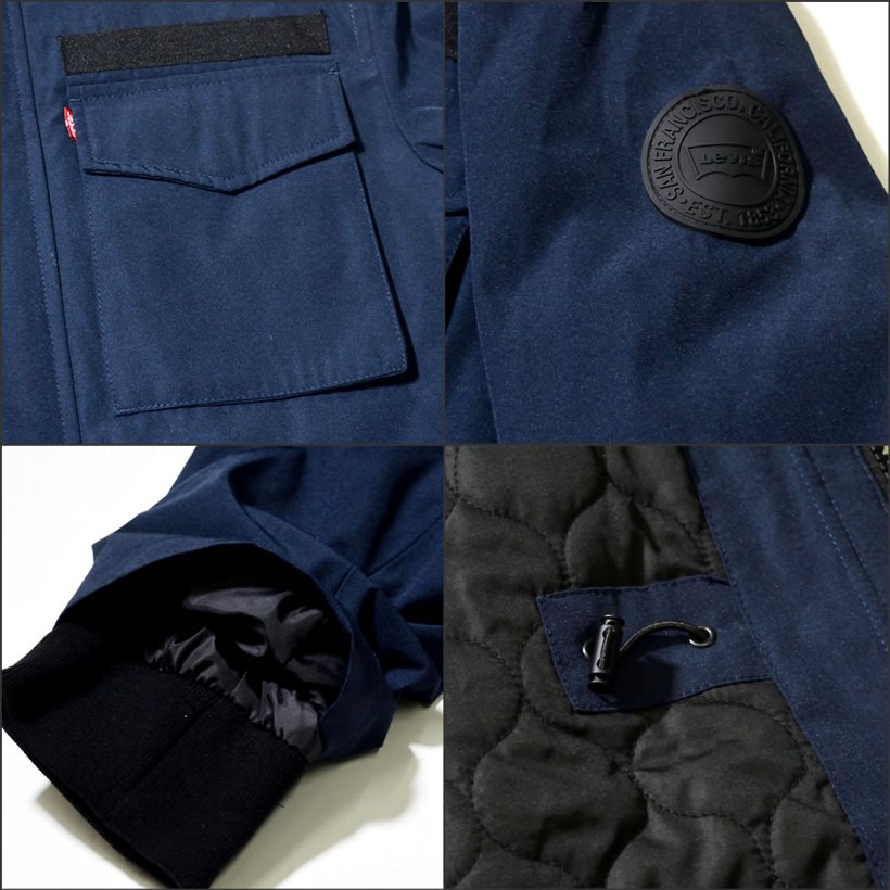 Levis シェルパジャケット メンズ モッズコート 裏ボア フリース LM8RP199 大きいサイズ 2018秋冬 新作