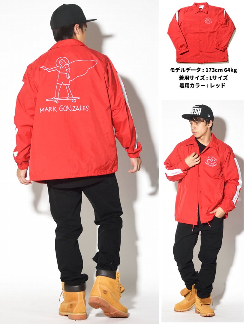 マークゴンザレス コーチジャケット メンズ ナイロンジャケット MARK GONZALES 2G5-8914 スケーターブランド 大きいサイズ 2017秋冬 新作