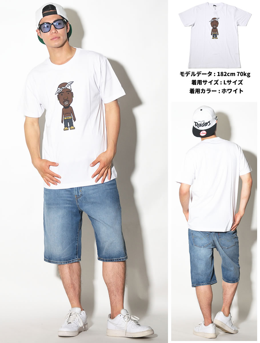 MISTER TEE ミスターティー 半袖Tシャツ メンズ 大きいサイズ 2PAC LA Sketch Tee MT545 B系 ヒップホップ アーティスト ファッション MTTT012