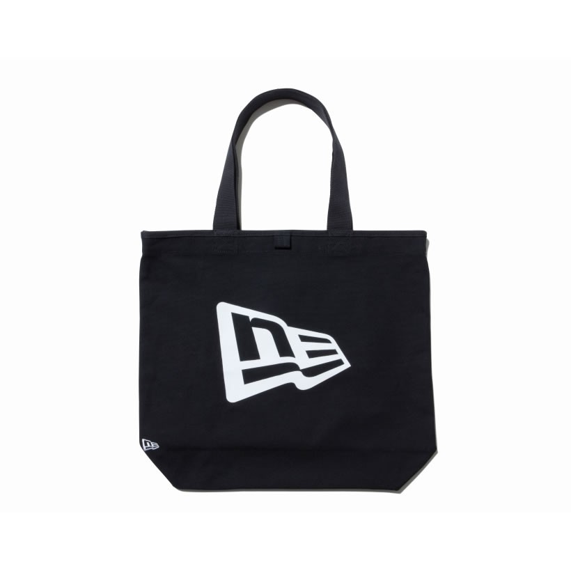 ニューエラ キャンバストート フラッグロゴ アイボリー × ブラック NEWERA