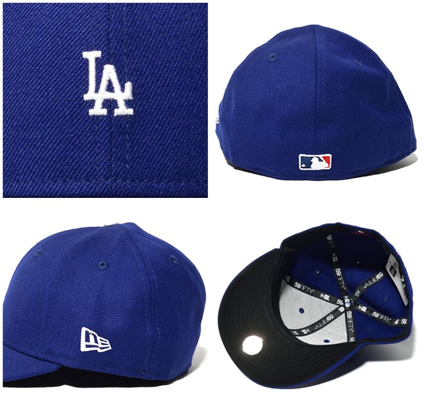 ニューエラ キャップ メンズ NEWERA LP 59FIFTY ウールツイル ロサンゼルス・ドジャース ミニロゴ ダークロイヤル × ホワイト 11404216