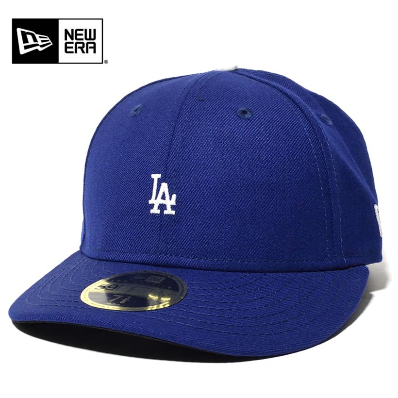 ニューエラ キャップ メンズ NEWERA LP 59FIFTY ウールツイル ロサンゼルス・ドジャース ミニロゴ ダークロイヤル × ホワイト 11404216