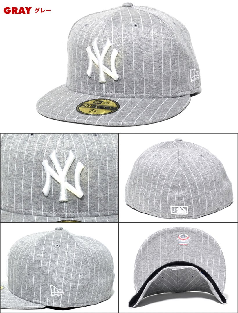 ニューエラ キャップ メンズ NEWERA 59FIFTY Knit Pinstripe ニューヨーク・ヤンキース