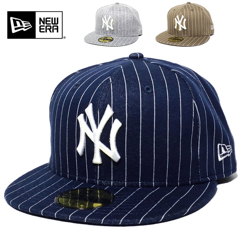 ニューエラ キャップ メンズ NEWERA 59FIFTY Knit Pinstripe ニューヨーク・ヤンキース
