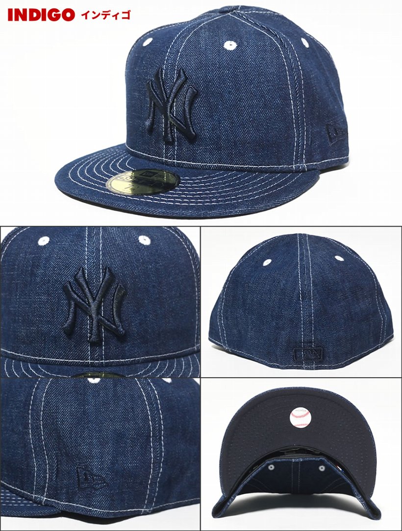 ニューエラ キャップ メンズ ベースボールキャップ 帽子 New Era 59FIFTY デニム ニューヨーク・ヤンキース デニム 2017秋冬 新作