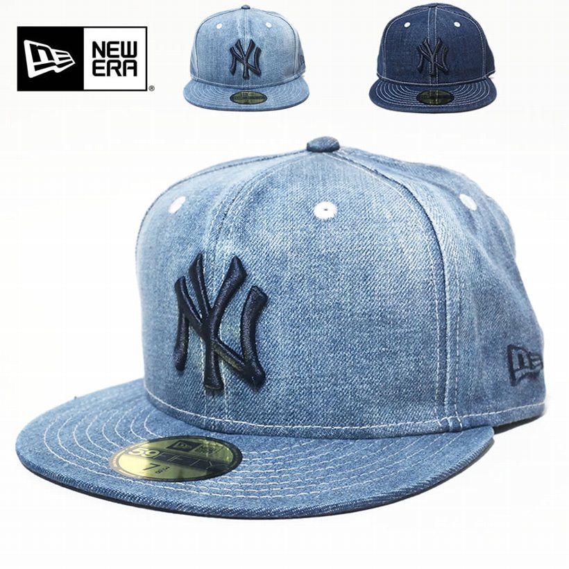 ニューエラ キャップ メンズ ベースボールキャップ 帽子 New Era 59FIFTY デニム ニューヨーク・ヤンキース デニム 2017秋冬 新作