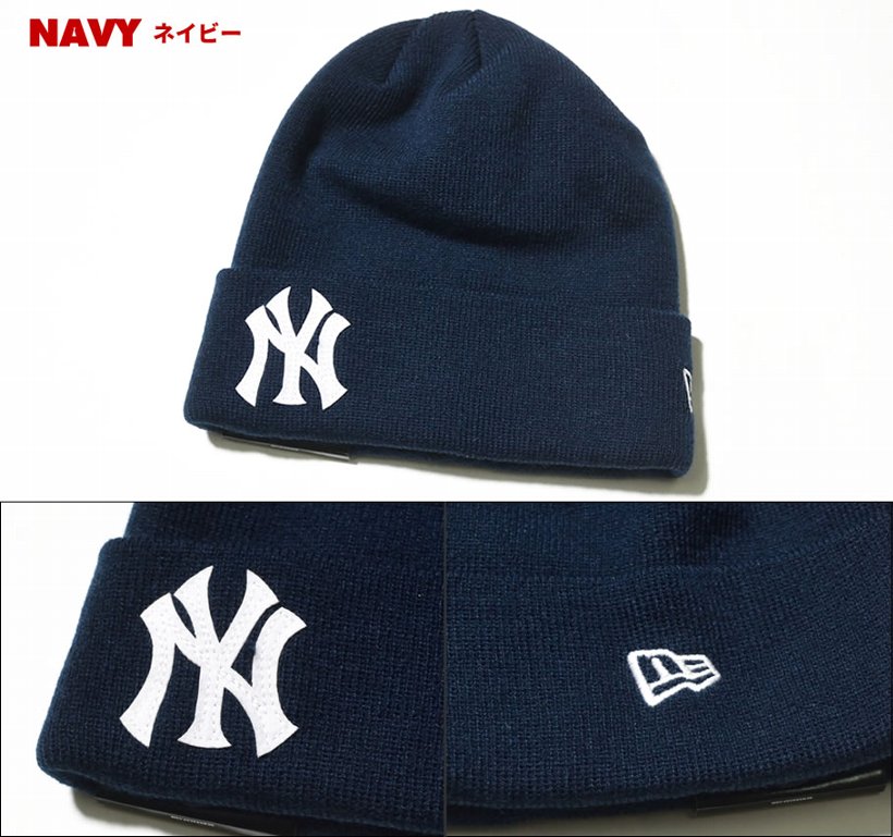 ニューエラ キャップ メンズ ニットキャップ 帽子 New Era ベーシック・カフニット ニューヨーク・ヤンキース 2017秋冬 新作