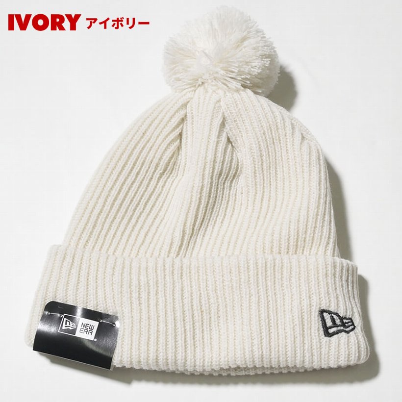 ニューエラ キャップ メンズ ニットキャップ 帽子 New Era ポンポンニット リブ 2017秋冬 新作