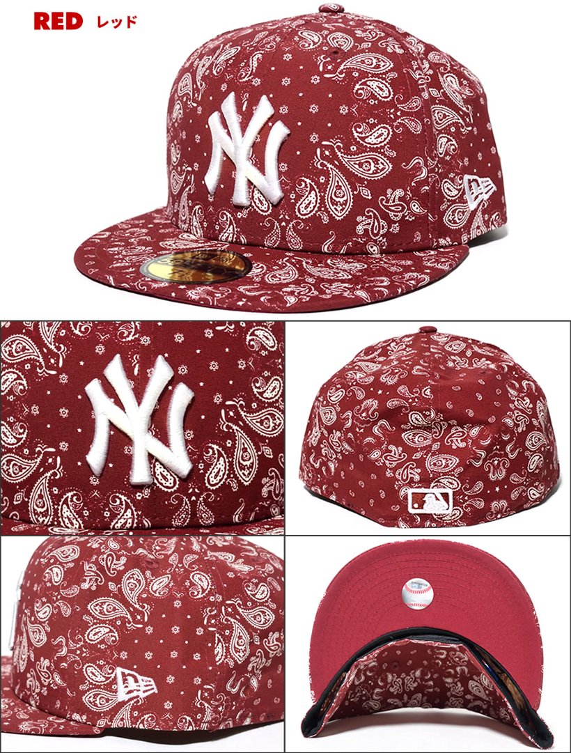 ニューエラ キャップ メンズ ブランド おしゃれ スポーツ 帽子 NEWERA ベースボールキャップ ペイズリー NY ヤンキース 2018 春 新作