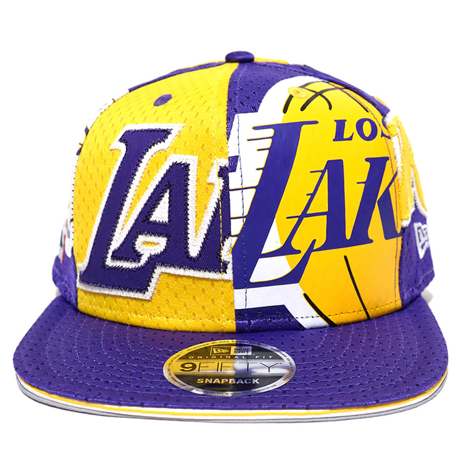 ニューエラ スナップバックキャップ メンズ NEWERA ジャージメッシュ ロサンゼルス レイカーズ11557230