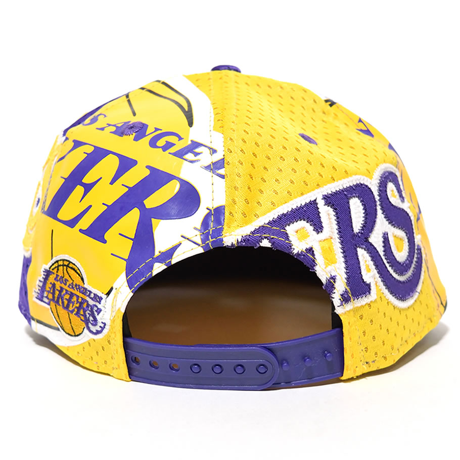 ニューエラ スナップバックキャップ メンズ NEWERA ジャージメッシュ ロサンゼルス レイカーズ11557230