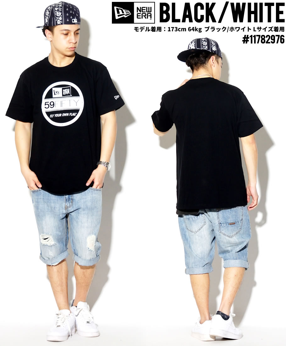 ニューエラ Tシャツ メンズ 半袖 NEWERA Cotton Tee Visor Sticker バイザーステッカーロゴプリント