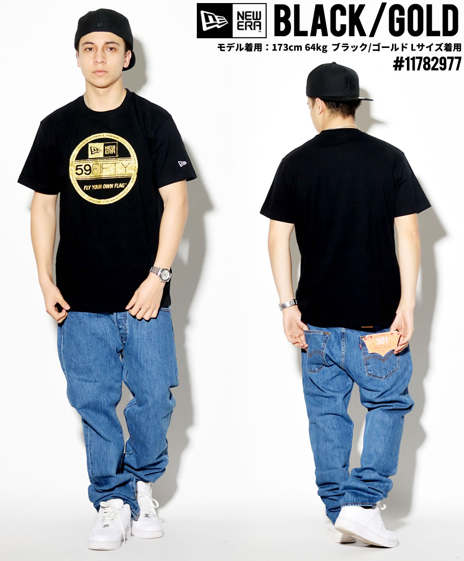 ニューエラ Tシャツ メンズ 半袖 NEWERA Cotton Tee Visor Sticker バイザーステッカーロゴプリント