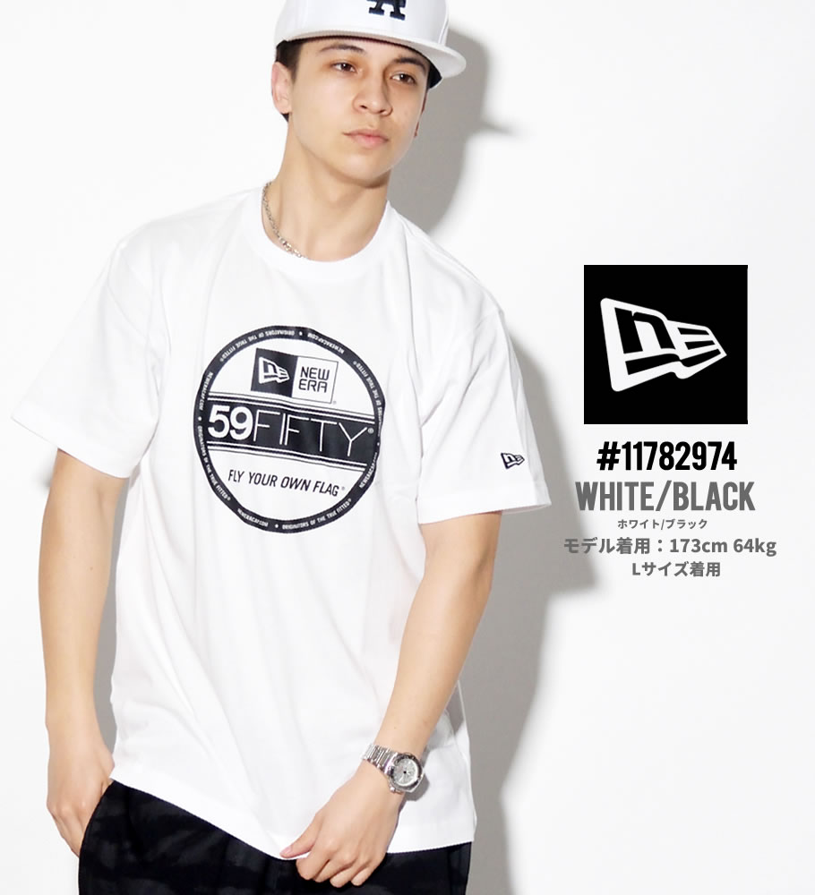 ニューエラ Tシャツ メンズ 半袖 NEWERA Cotton Tee Visor Sticker バイザーステッカーロゴプリント
