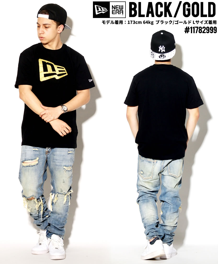 ニューエラ Tシャツ メンズ 半袖 NEWERA Cotton Tee Flag Logo フラッグロゴ