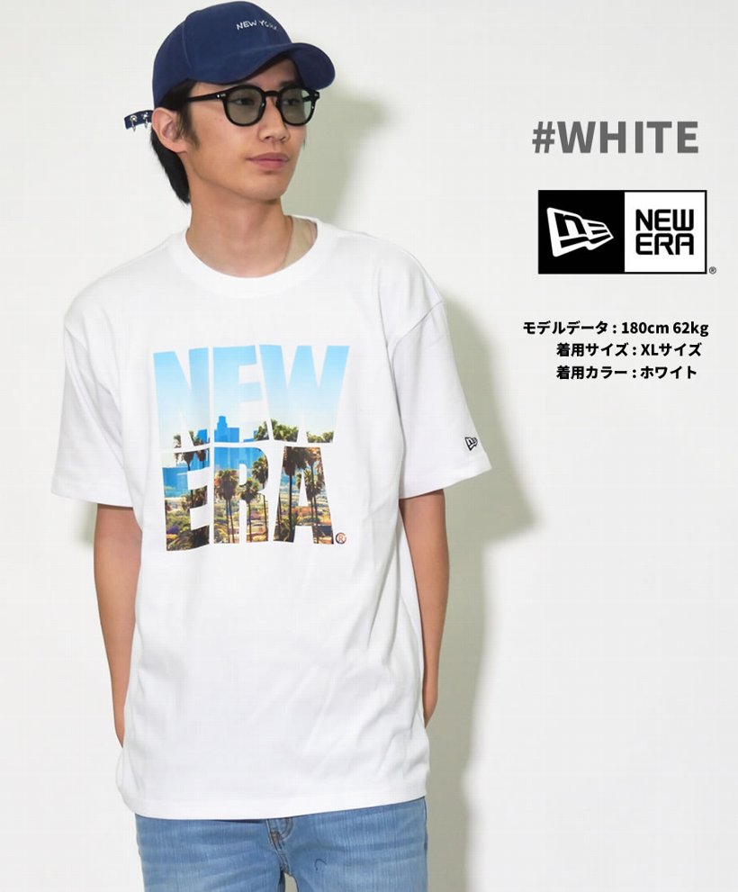 ニューエラ Tシャツ 吸汗速乾 メンズ 半袖 シティランドスケープ ビッグNE