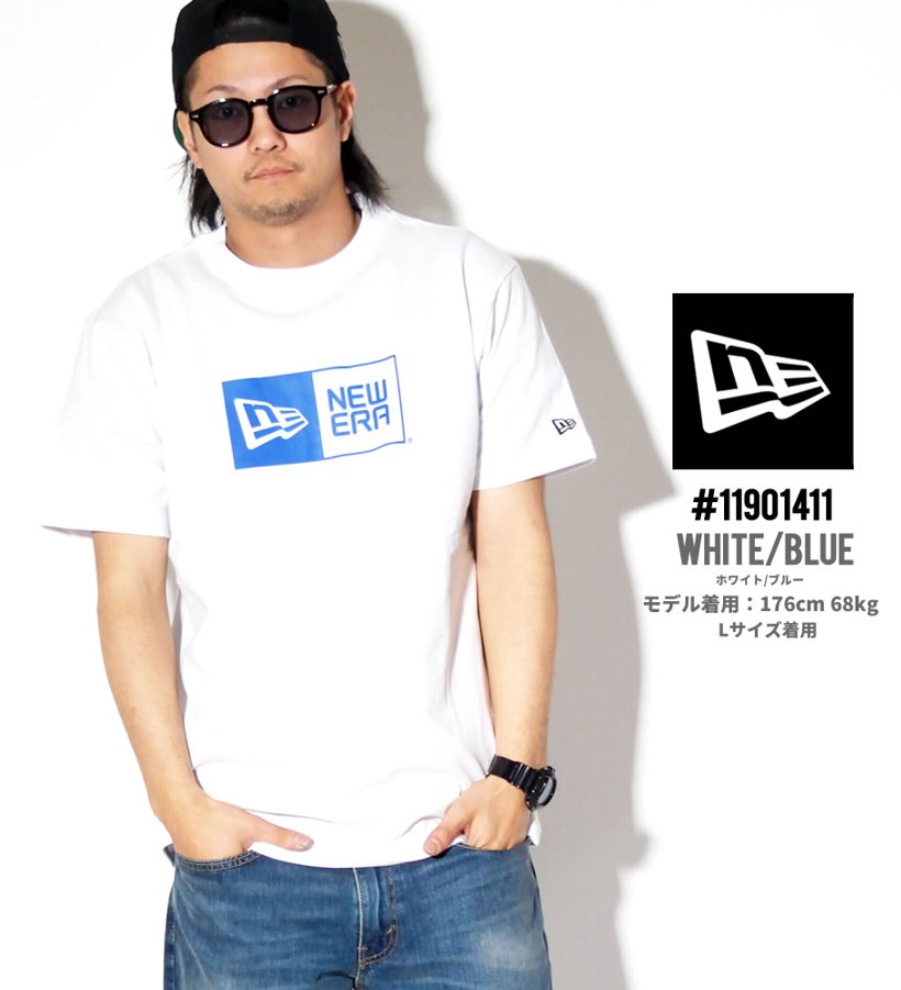 ニューエラ Tシャツ メンズ 半袖 ボックスロゴT プリント NEWERA