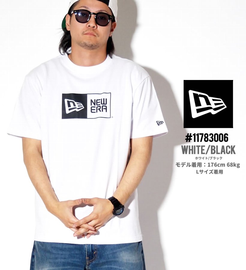 ニューエラ Tシャツ メンズ 半袖 ボックスロゴT プリント NEWERA