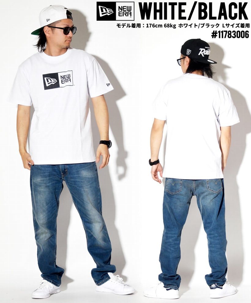 ニューエラ Tシャツ メンズ 半袖 ボックスロゴT プリント NEWERA