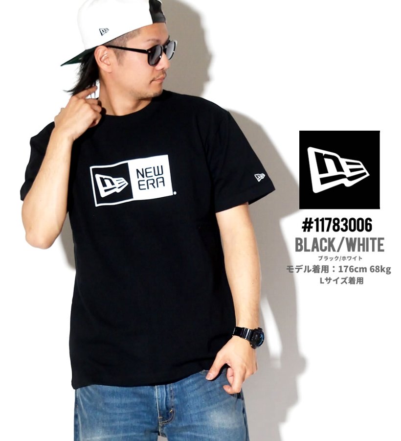 ニューエラ Tシャツ メンズ 半袖 ボックスロゴT プリント NEWERA
