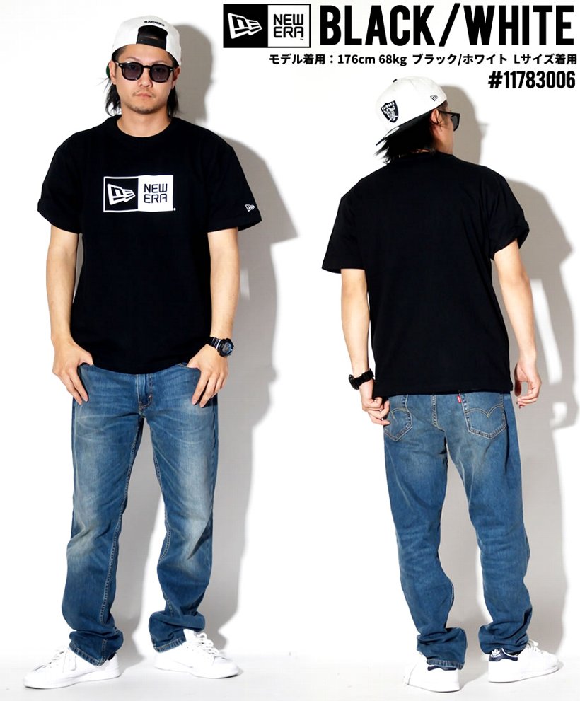 ニューエラ Tシャツ メンズ 半袖 ボックスロゴT プリント NEWERA
