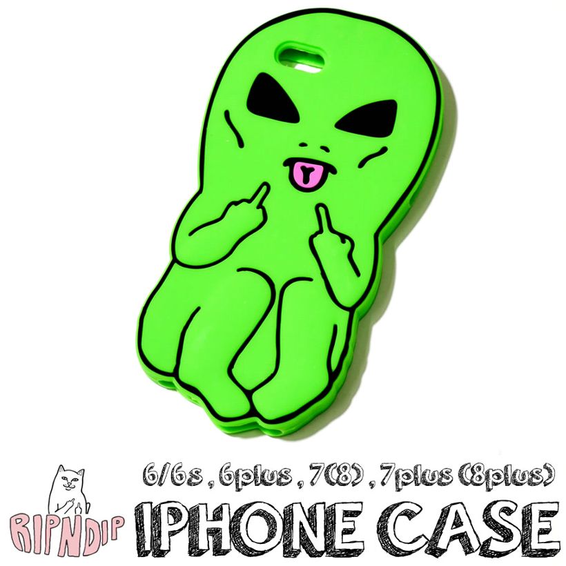RIPNDIP リップンディップ iPhone 6 7 8 用ケース ブランド エイリアン 宇宙人 スケートボード スケーター ストリート ブランド