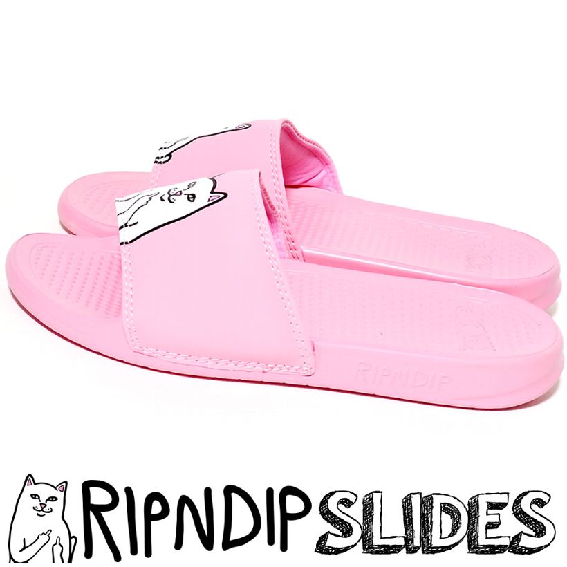 RIPNDIP リップンディップ サンダル ビーチ ビーサン シャワー 猫 キャット スケートボード スケーター ストリート ブランド ピンク
