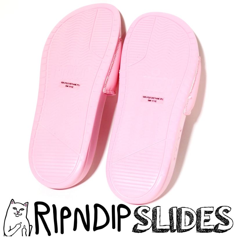 RIPNDIP リップンディップ サンダル ビーチ ビーサン シャワー 猫 キャット スケートボード スケーター ストリート ブランド ピンク