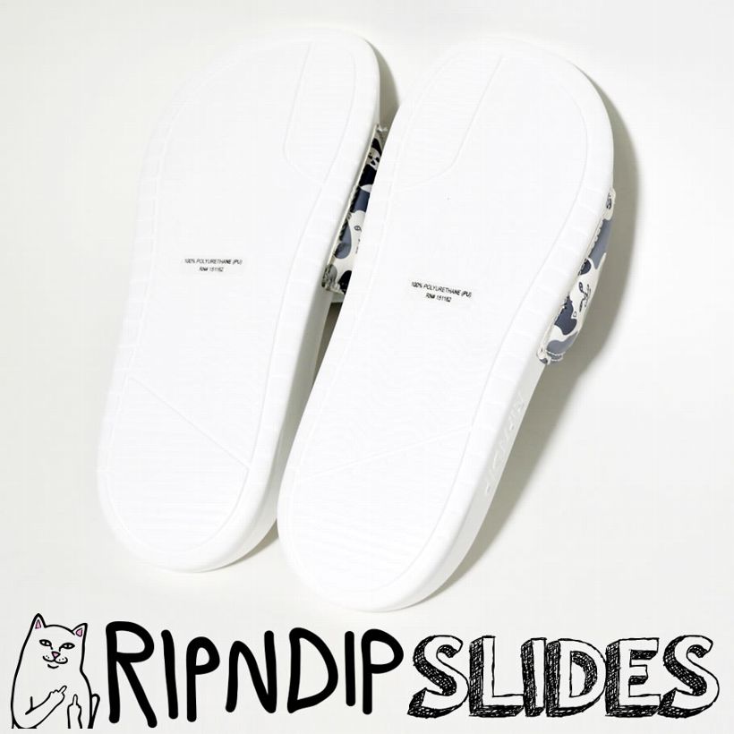RIPNDIP リップンディップ サンダル ビーチ ビーサン シャワー 猫 キャット スケートボード スケーター ストリート ブランド 白