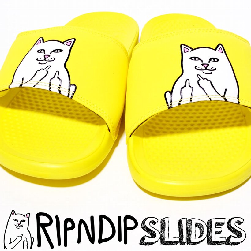 RIPNDIP リップンディップ サンダル ビーチ ビーサン シャワー 猫 キャット スケートボード スケーター ストリート ブランド 白