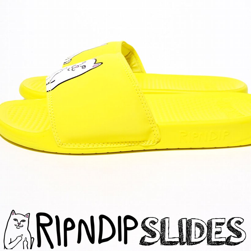 RIPNDIP リップンディップ サンダル ビーチ ビーサン シャワー 猫 キャット スケートボード スケーター ストリート ブランド 白